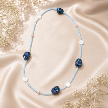 Moonmist Beaded Necklace