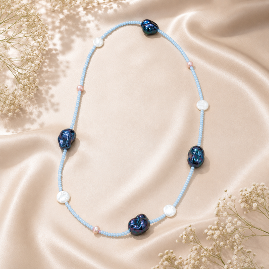 Moonmist Beaded Necklace