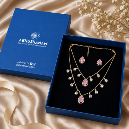 Rosé Teardrop Elegance Set