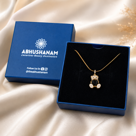 Midnight Teddy Luxe Pendant