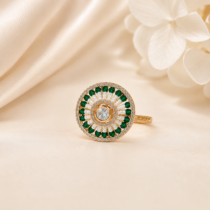 Florence Emerald Crown Ring (55472)
