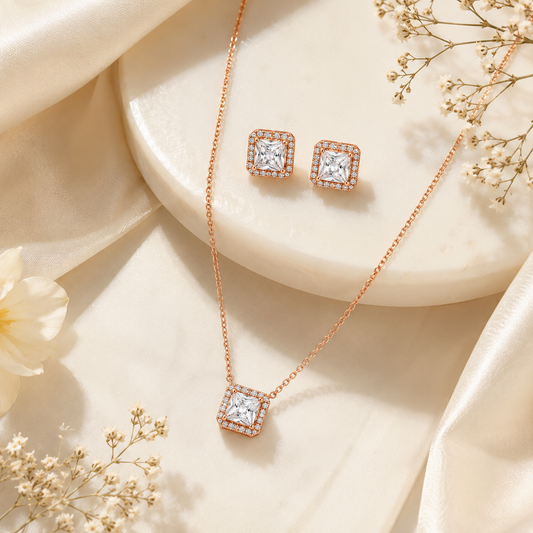 Celeste Square Pendant Set (56535)