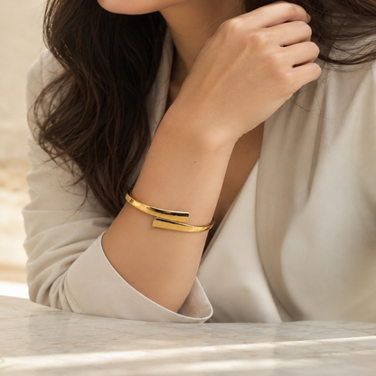 Polished Open Cuff Bracelet for Women (58737)