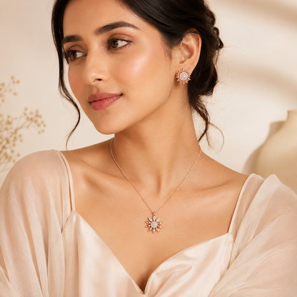Twinkle Bloom Pendant Set (56507)