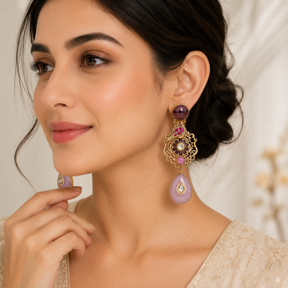 Mayura Blush Royale Earrings (55660)