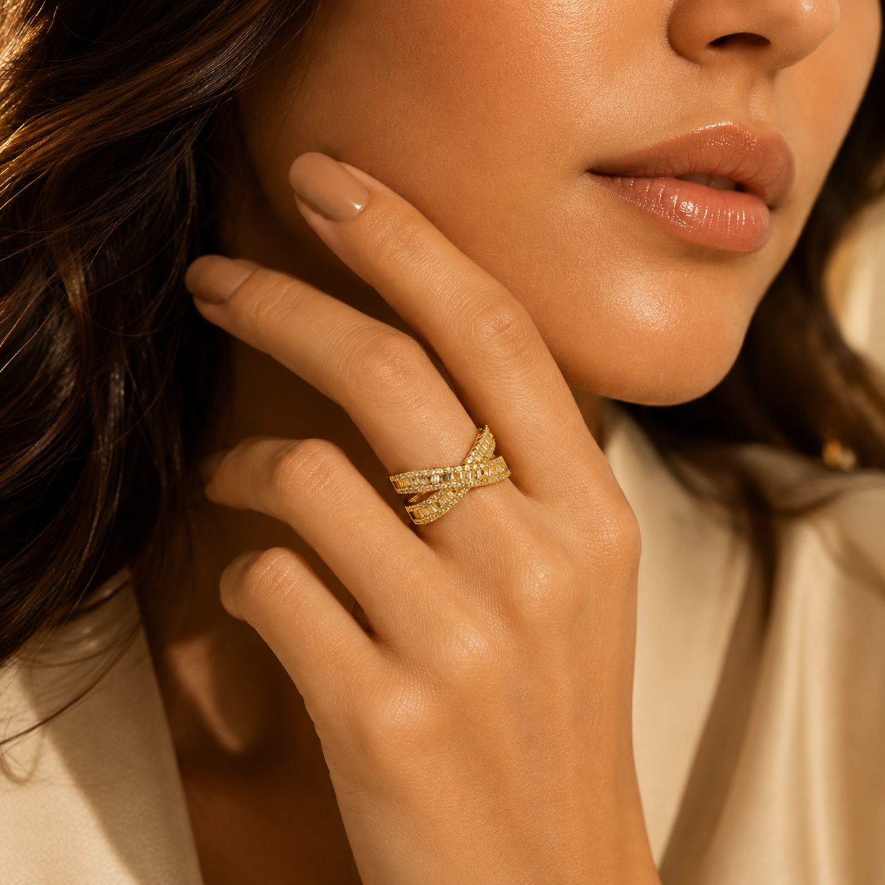 Golden Infinity Crossover Ring