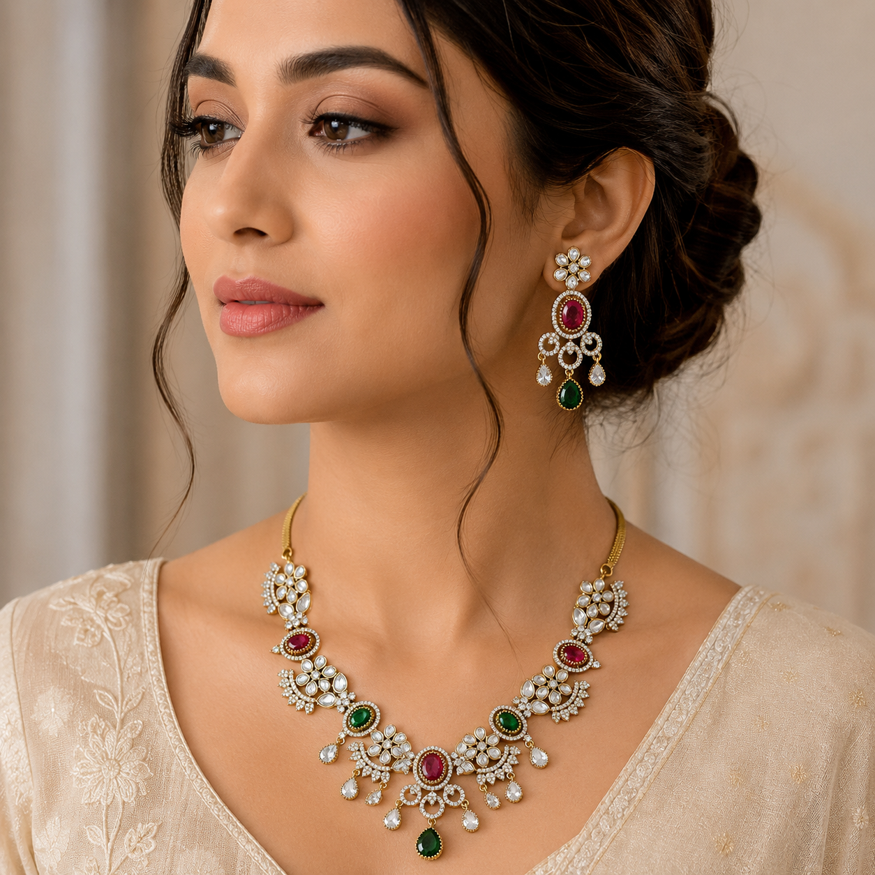 Imperial Kundan Victorian Set (55146)
