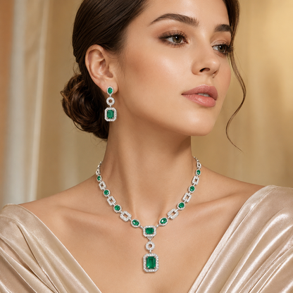 Emerald Royale Necklace Set