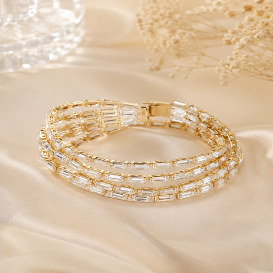 Women’s Premium Layered Stone Bracelet (58772)