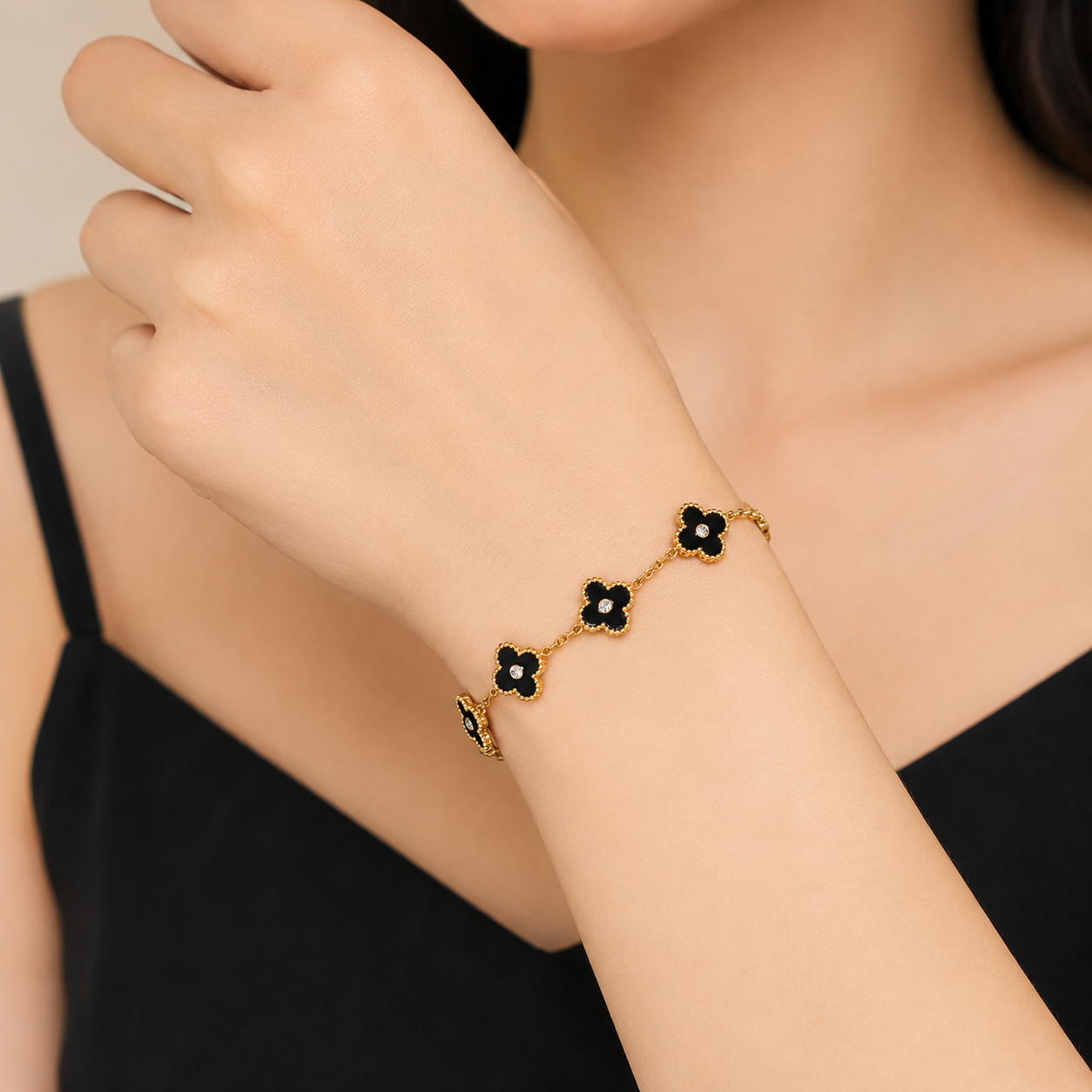 Midnight Clover Bracelet (52219)
