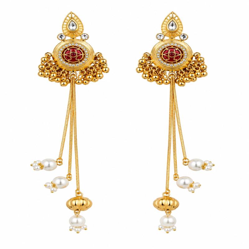 Ruhani Ruby Tassel Earrings (53466)