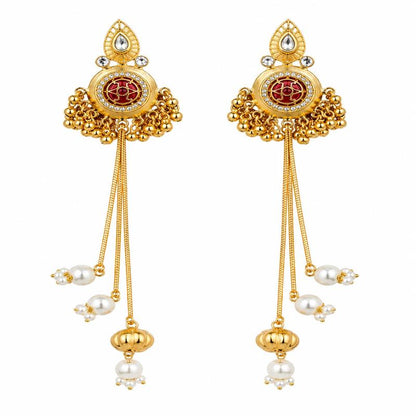 Ruhani Ruby Tassel Earrings (53466)