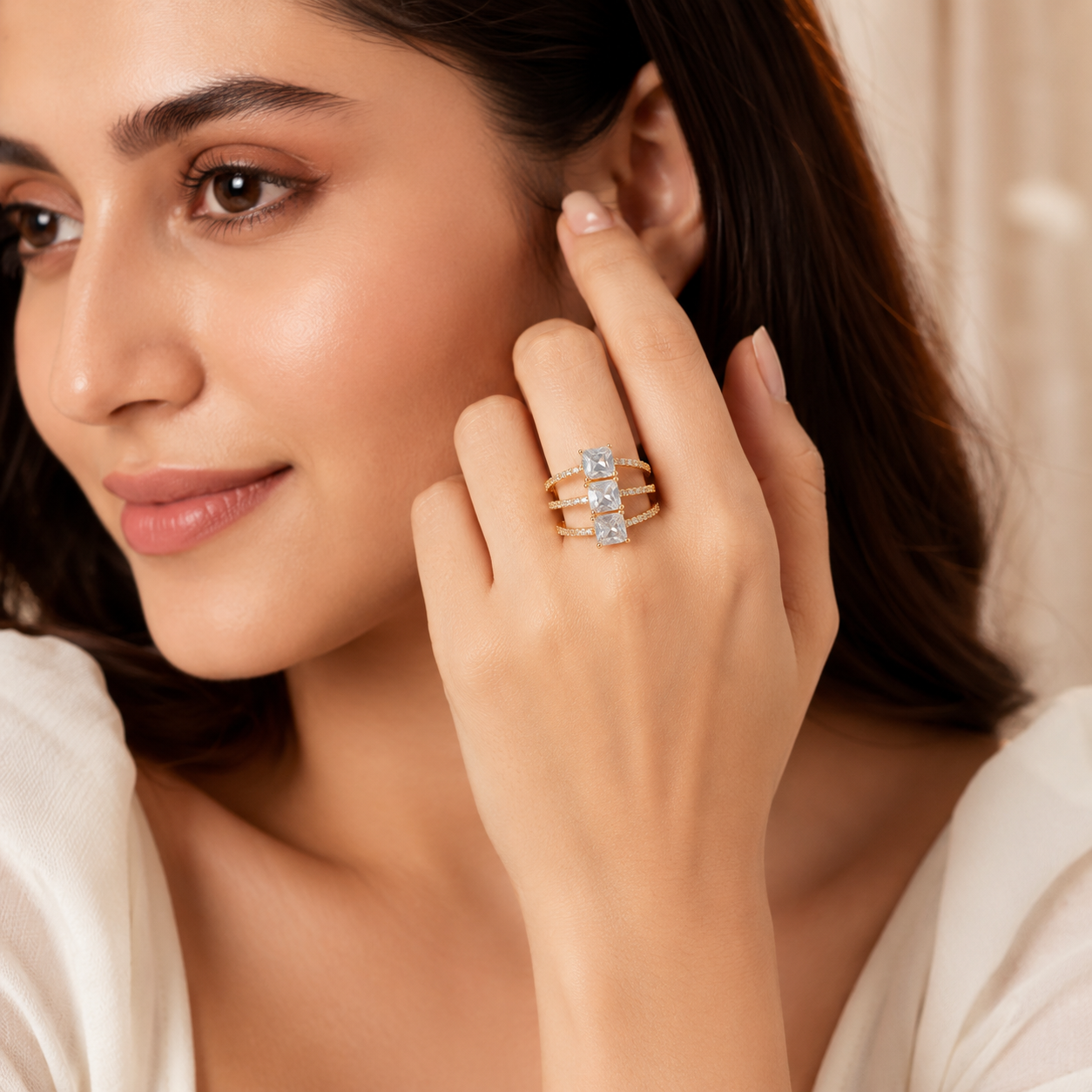 Triple Grace Crystal Ring (55875)