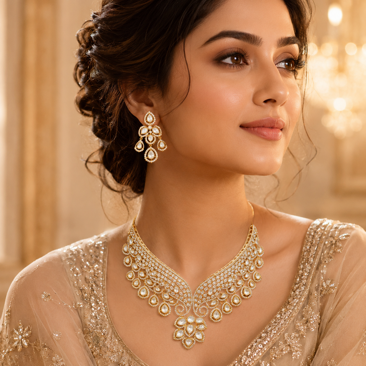 Golden Veil Jewellery Set