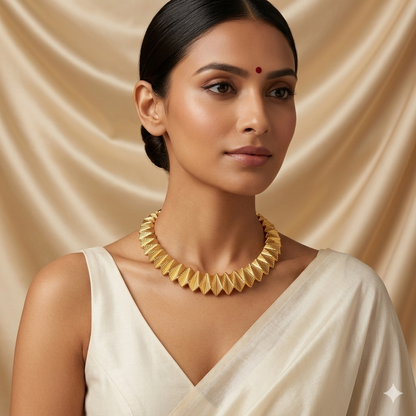The Pleated Collar Necklace