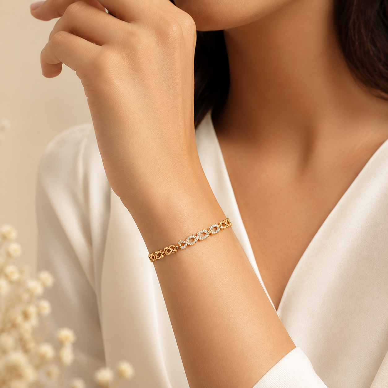 Signature Crystal Link Bracelet (56671)