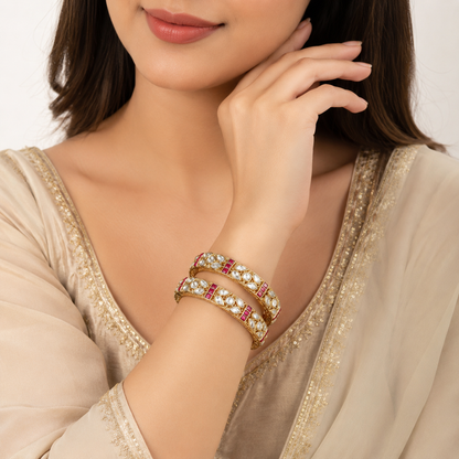Imperial Ruby Heritage Bangles (49732)