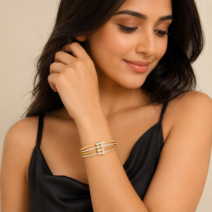 Crystal Harmony Gold Bracelet (51889)