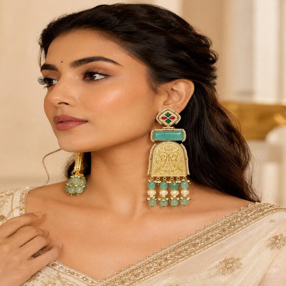 Rajeshwari Mint Earrings (53616)