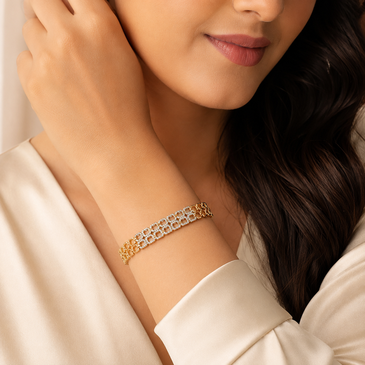 Celestia Crystal Chain Bracelet (56667)