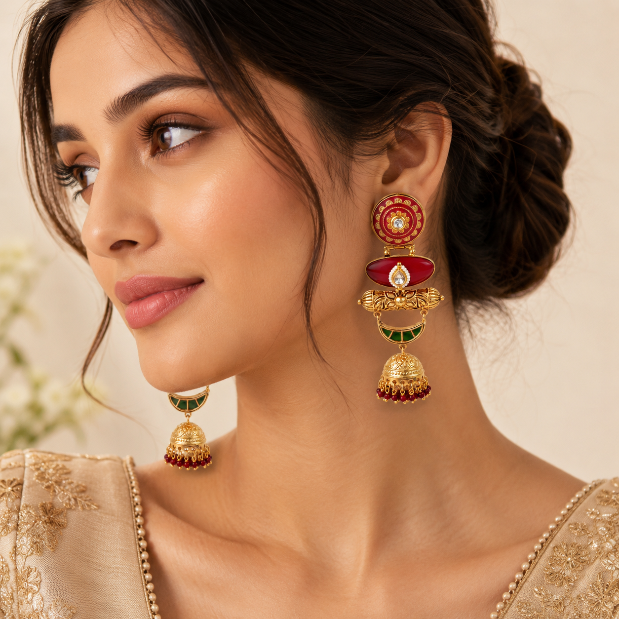 Sindoor Royale Jhumkas (55668)