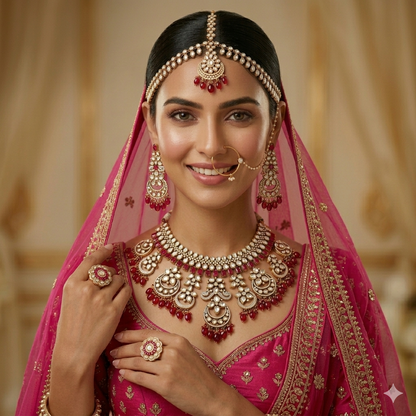 Gulnaar Royale Kundan Bridal Set (32910)
