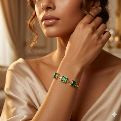 The Emerald Ribbon Bracelet