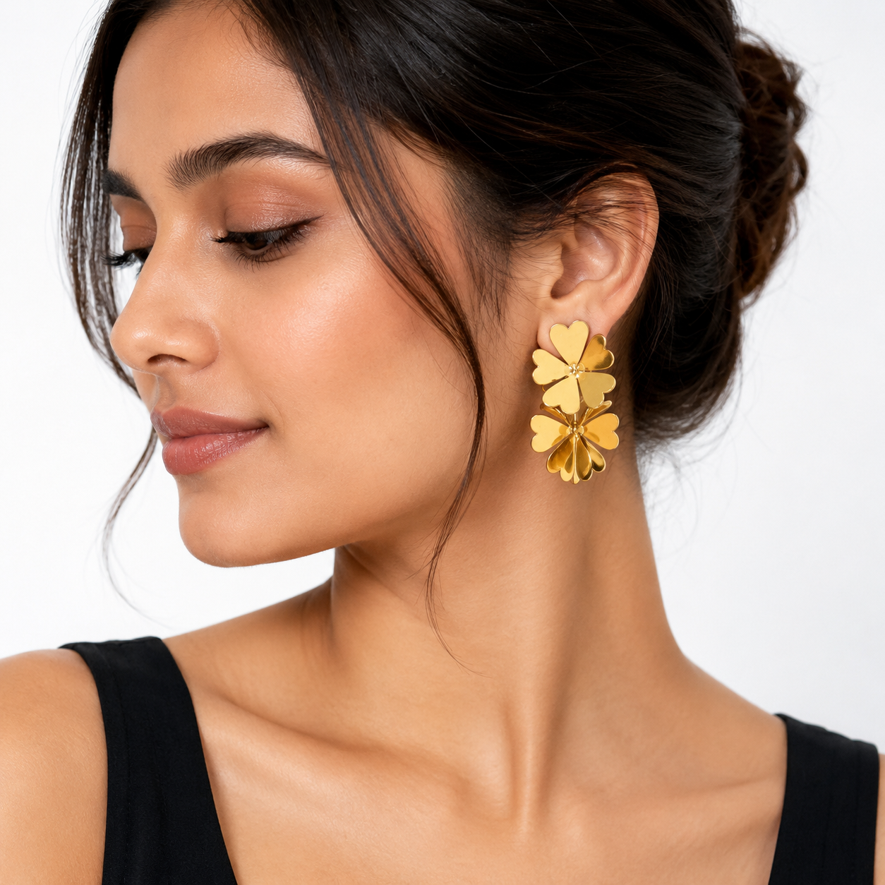 Heart Petal Luxe Earrings (52400)