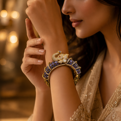 Imperial Violet Elephant Cuff