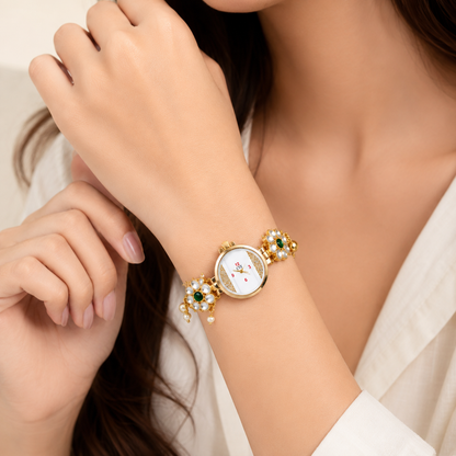 Pearl Petal Elegance Watch (53448)