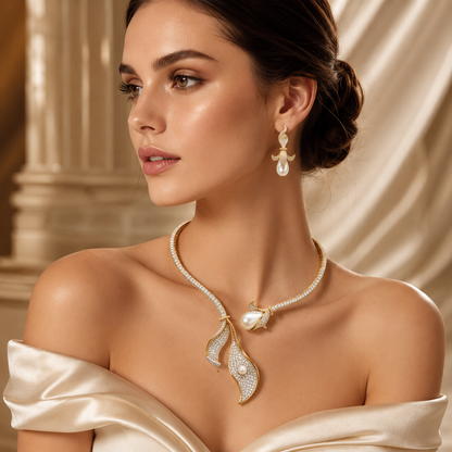 Seraphine Pearl Necklace Set