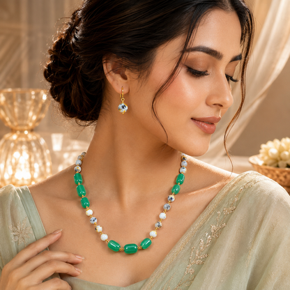 Emerald Mist Necklace Set