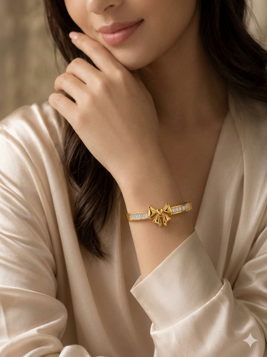 Luxury Bow Crystal Bracelet for Women
