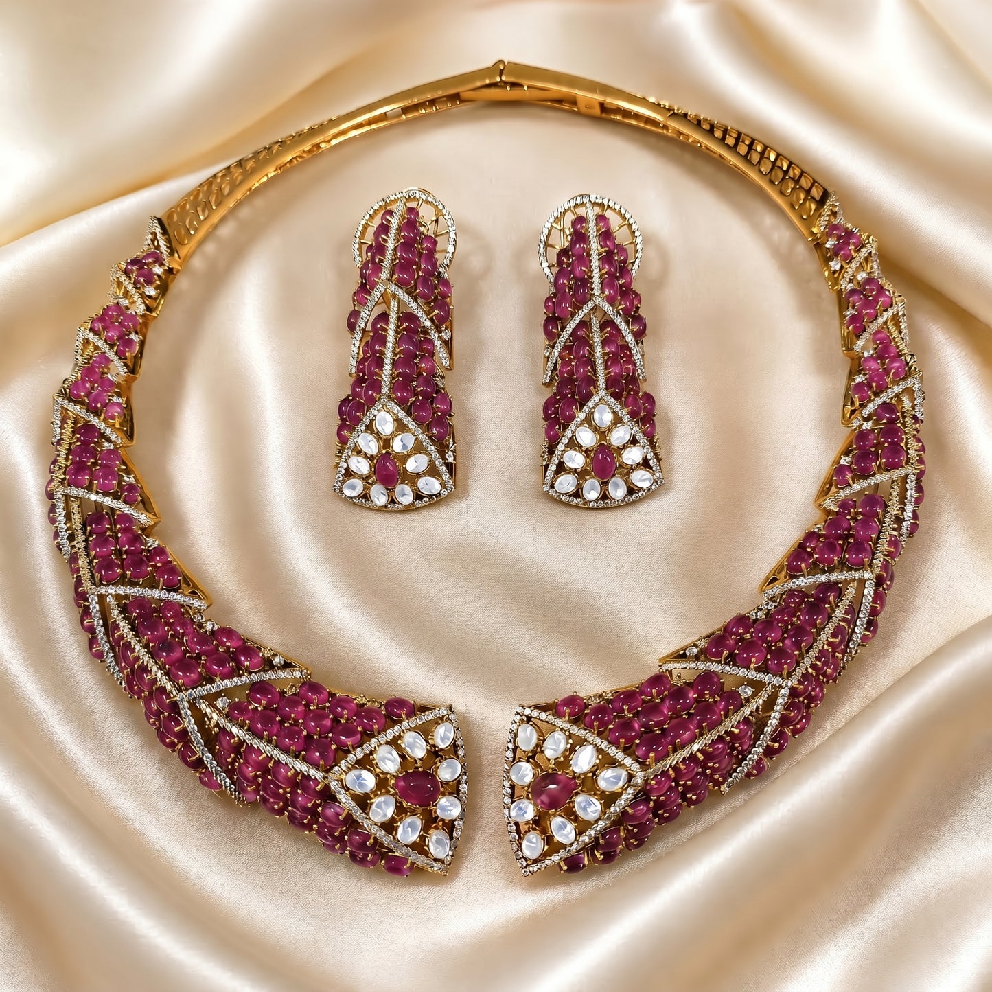 Flamingo Majesty Statement Necklace Set