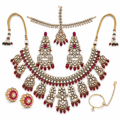 Gulnaar Royale Kundan Bridal Set (32910)