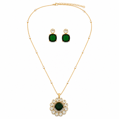 Emerald Royale Pendant Set (50154)
