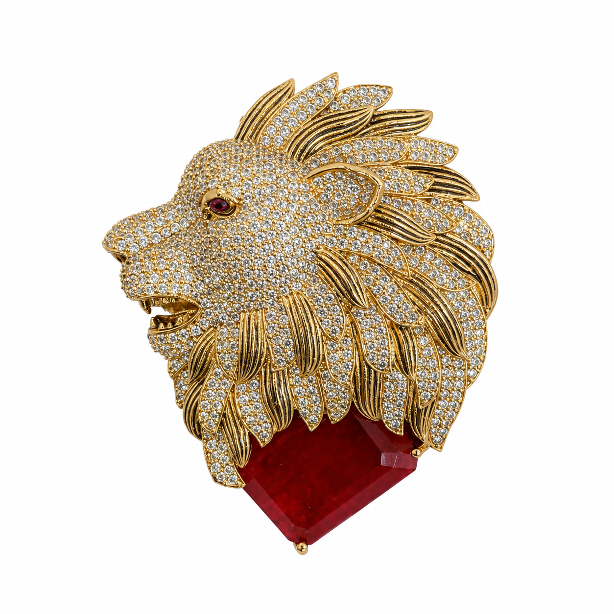 Imperial Lion Crest Brooch (54614)