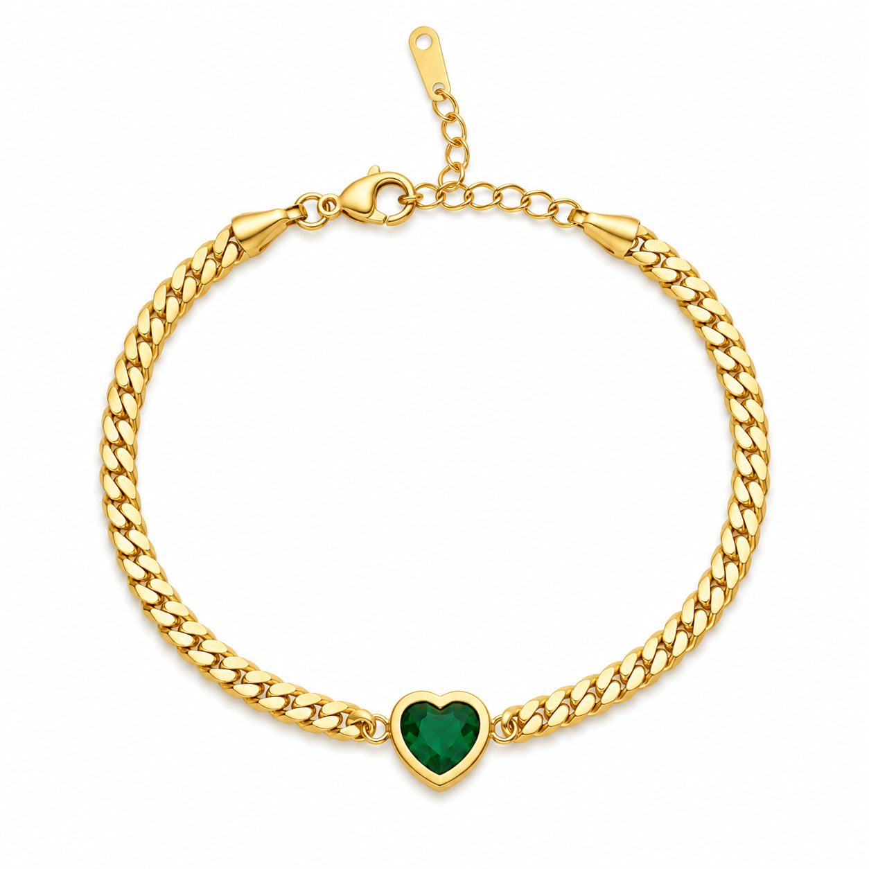 Emerald Heart Glow Bracelet (52198)
