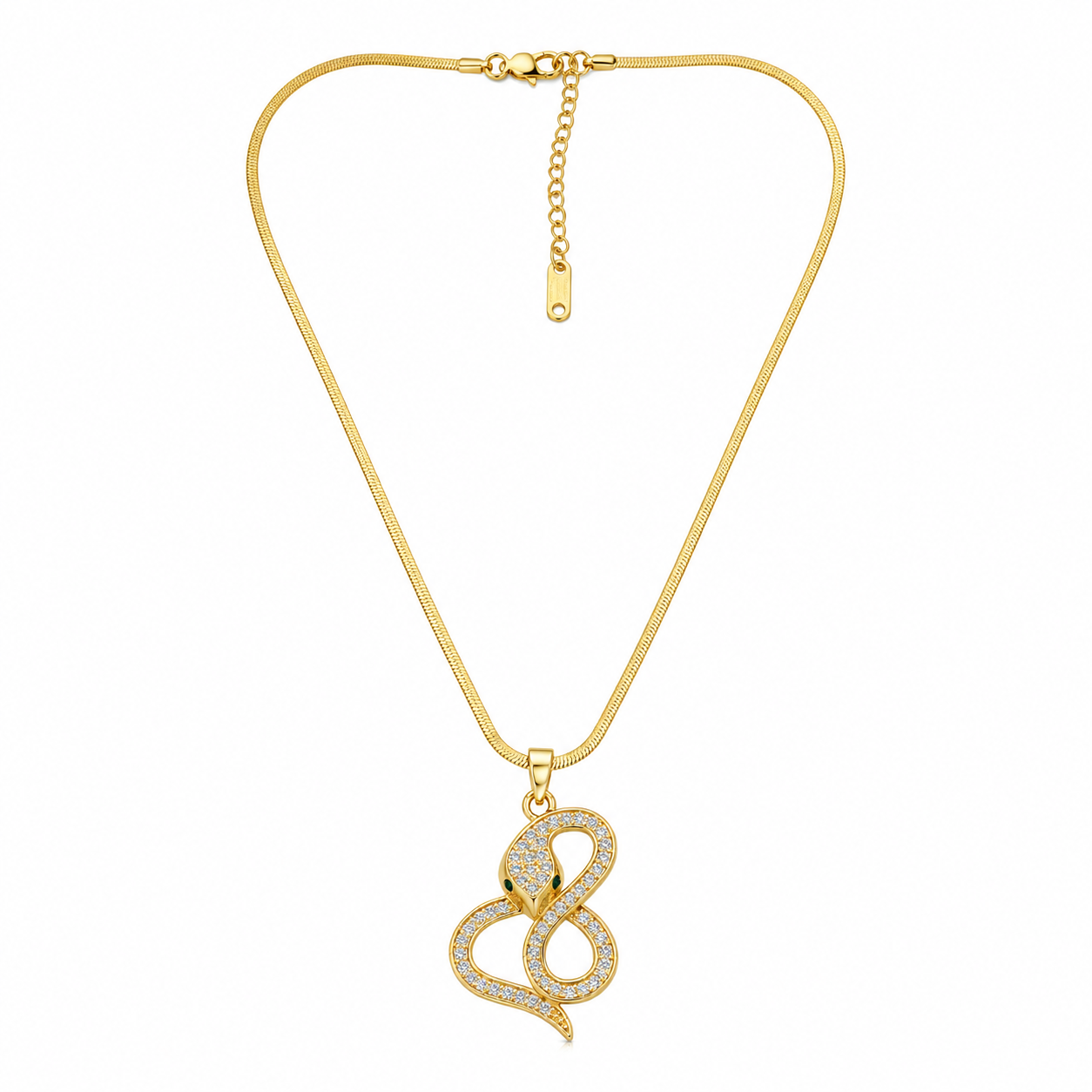 Golden Infinity Snake Pendant (52374)