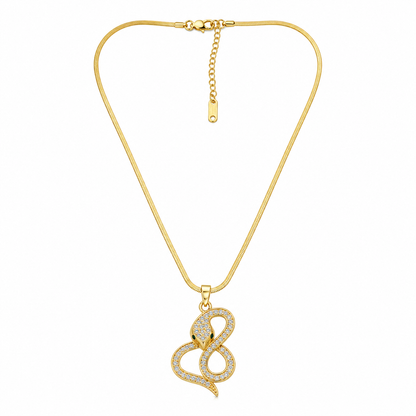 Golden Infinity Snake Pendant (52374)