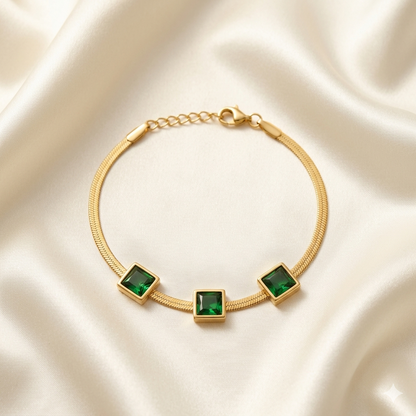 The Emerald Ribbon Bracelet