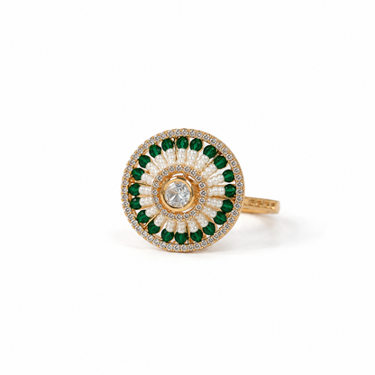 Florence Emerald Crown Ring (55472)