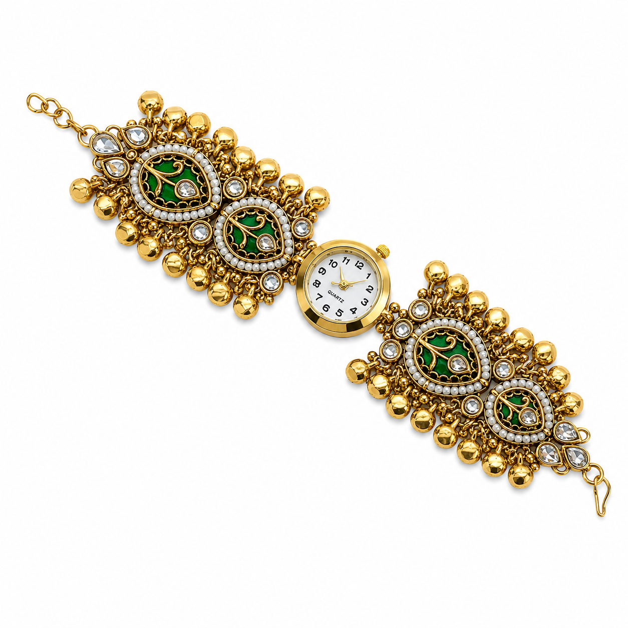 Emerald Ghungroo Royale Watch (53996)