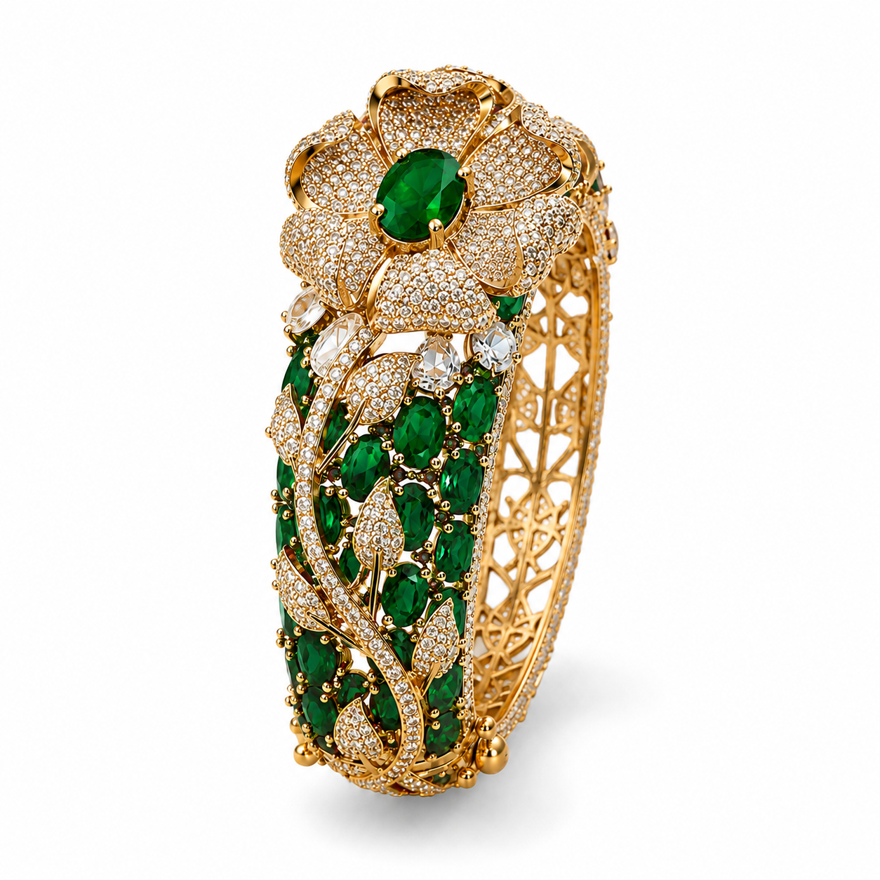 Regal Petals Emerald Bracelet (56197)