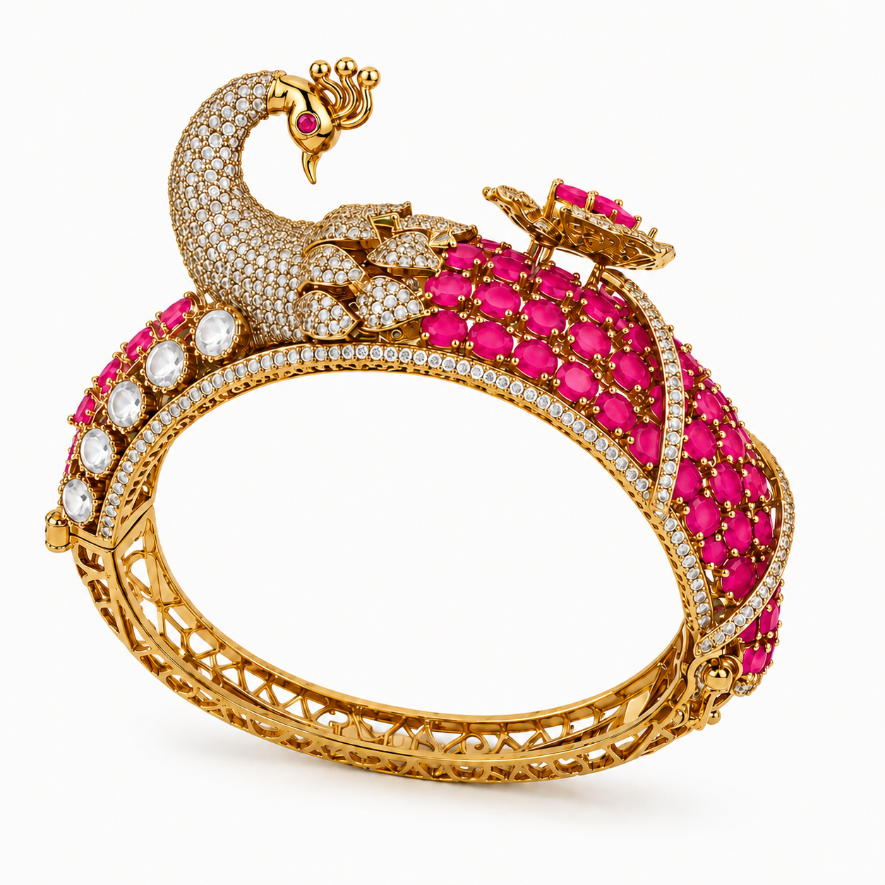 Mayurika Rose Peacock Kada (56201)