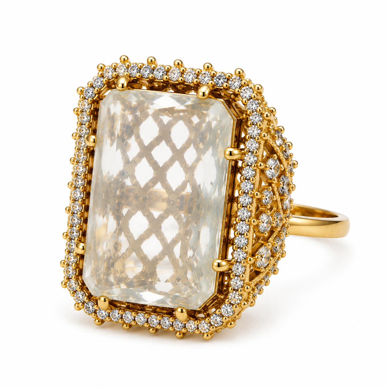 Dynasty Crystal Cocktail Ring (56209)