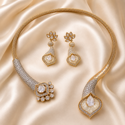 Celestial Petal Necklace Set