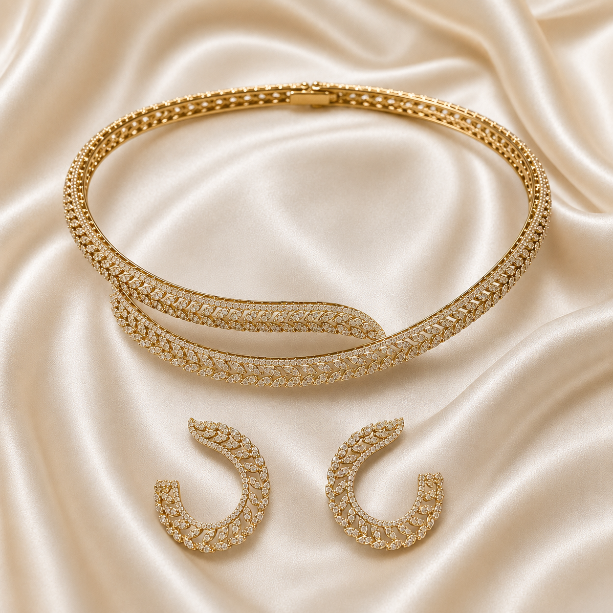Imperial Wave Necklace Set