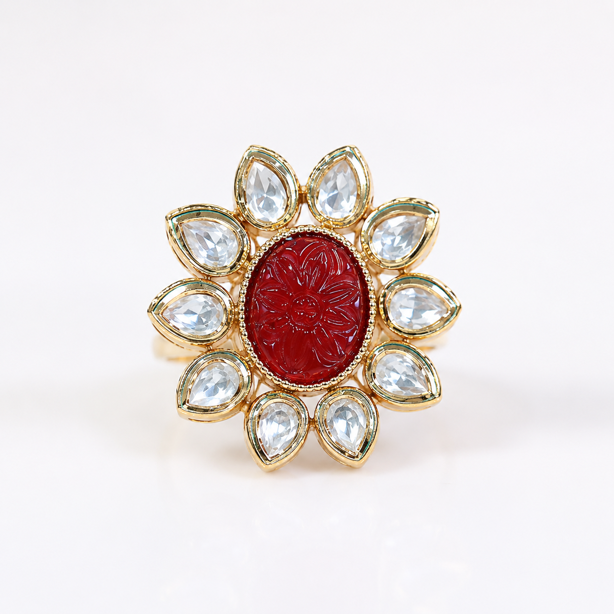 Ruby Petal Heritage Ring (55469)