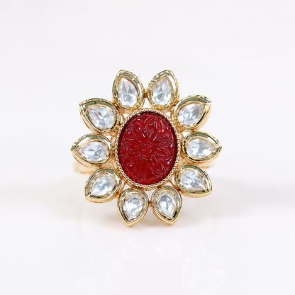 Ruby Petal Heritage Ring (55469)